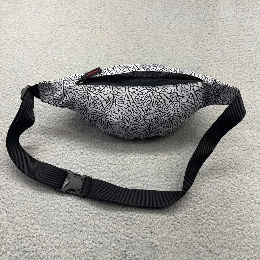 Nike Air Jordan Crossbody  9B0533-G3A Grey Elephant Print Waist Pack Fanny Bag